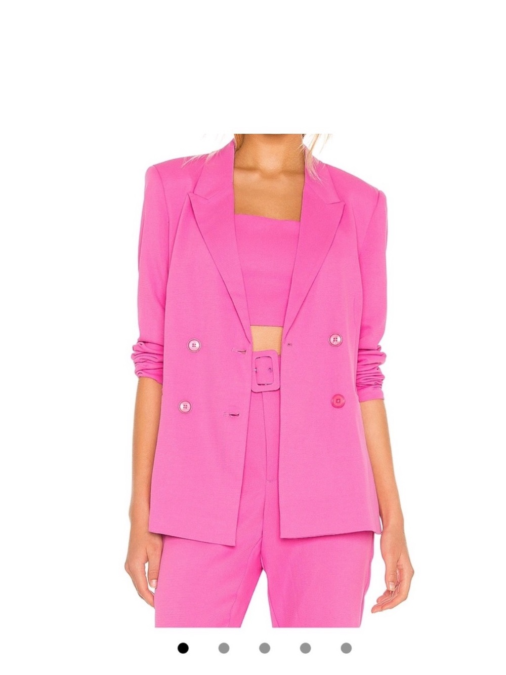 💞 Bardot Pink Double-Breasted Suit
